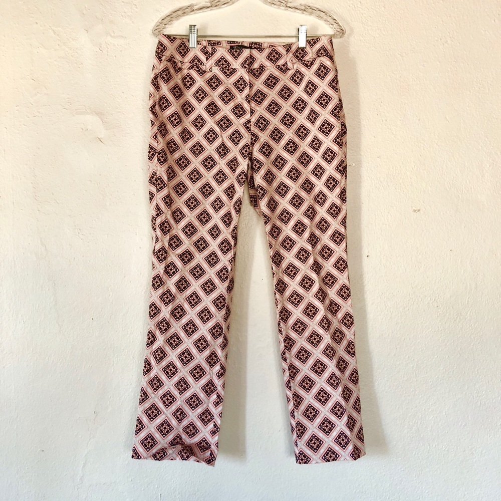 New York & Co. Mid-Rise Patterned Trousers